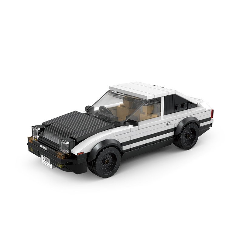 8 grid car Mitsubishi Delica minivan car racing container assembling building block toy model gift. - Image 18