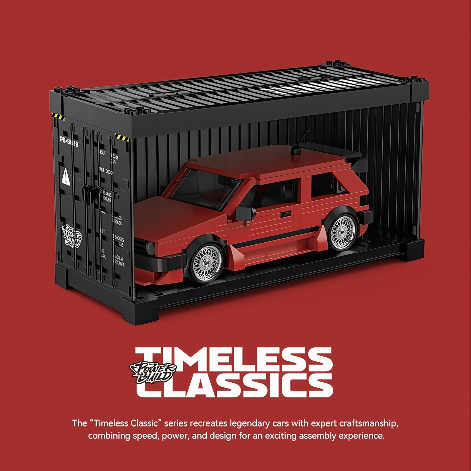 8 grid "Back to the Future" series Lincoln future imperial car two - transform container assembling building block car model. - Image 20