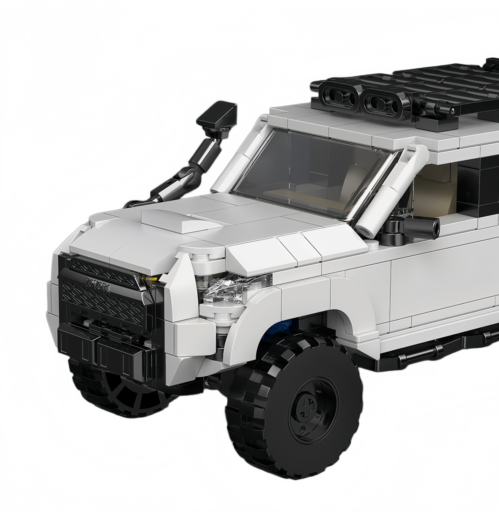 Mercedes AMG off - road vehicle 6 - wheel big G with container car building block - Image 4