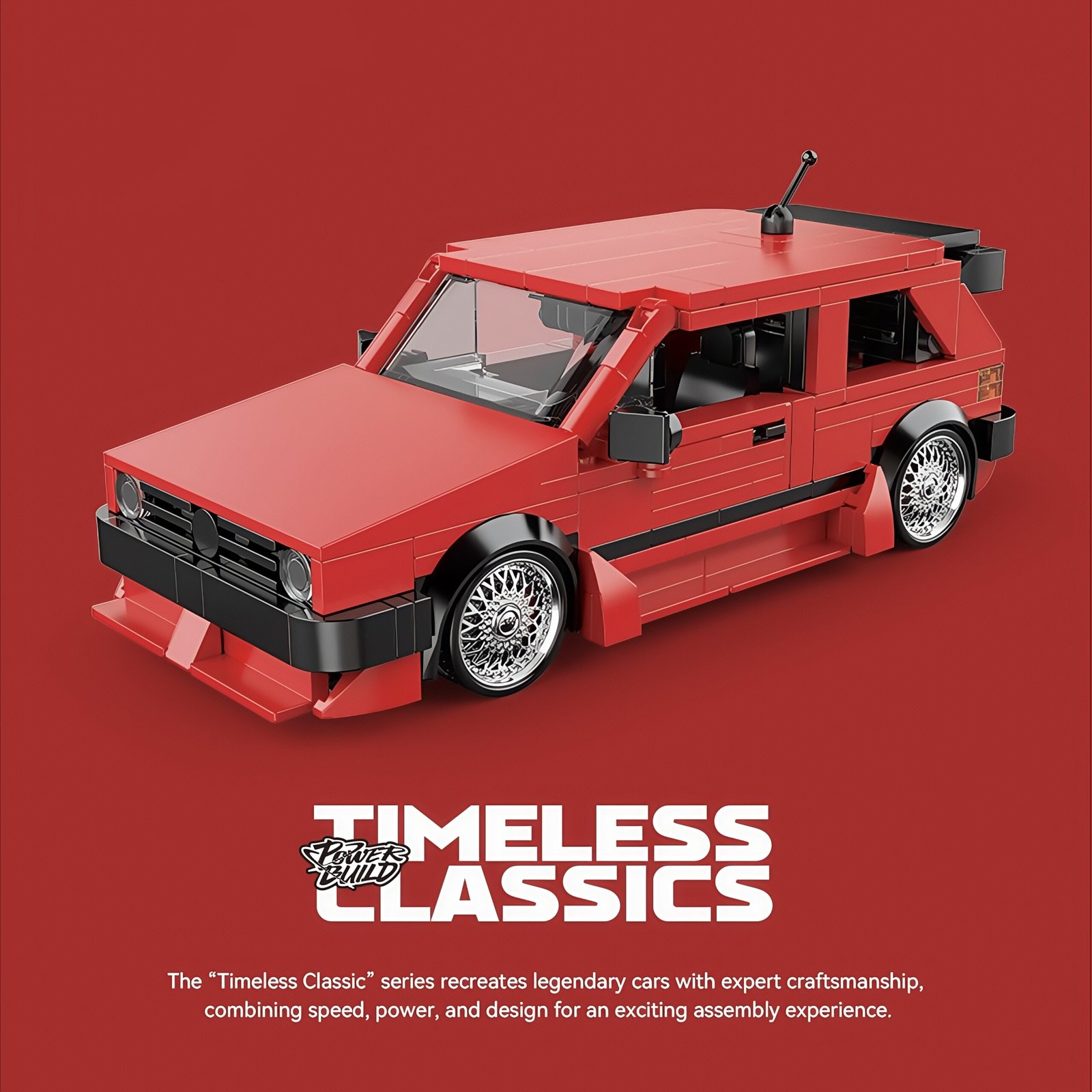 8 grid "Back to the Future" series Lincoln future imperial car two - transform container assembling building block car model. - Image 22