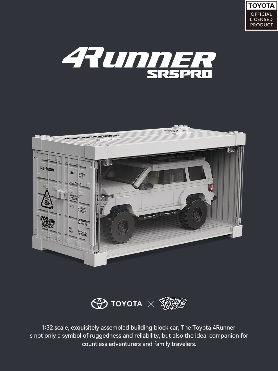 8 grid car Mitsubishi Delica minivan car racing container assembling building block toy model gift. - Image 24