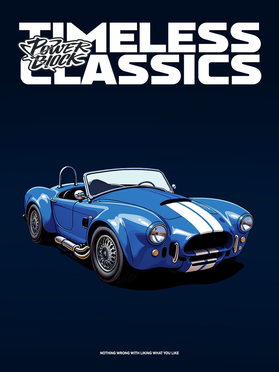 Shelby Cobra retro sports car with containerbuilding block toy - Image 5