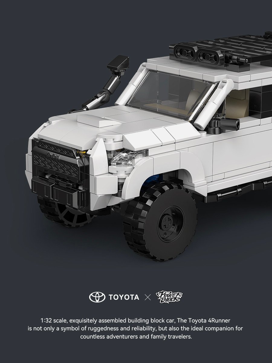 8 grid car Mitsubishi Delica minivan car racing container assembling building block toy model gift. - Image 26