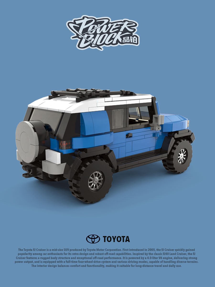 8 grid car Mitsubishi Delica minivan car racing container assembling building block toy model gift. - Image 30