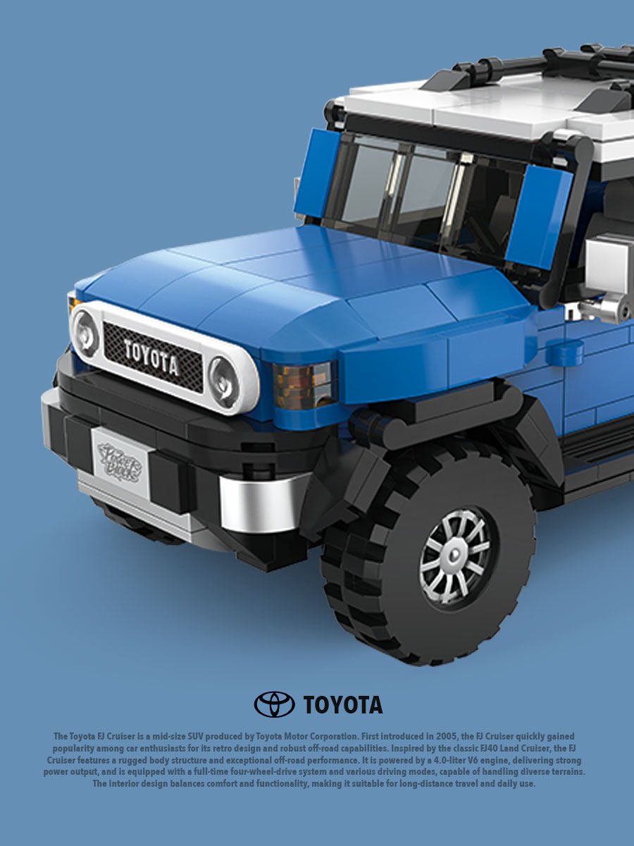 8 grid car Mitsubishi Delica minivan car racing container assembling building block toy model gift. - Image 33