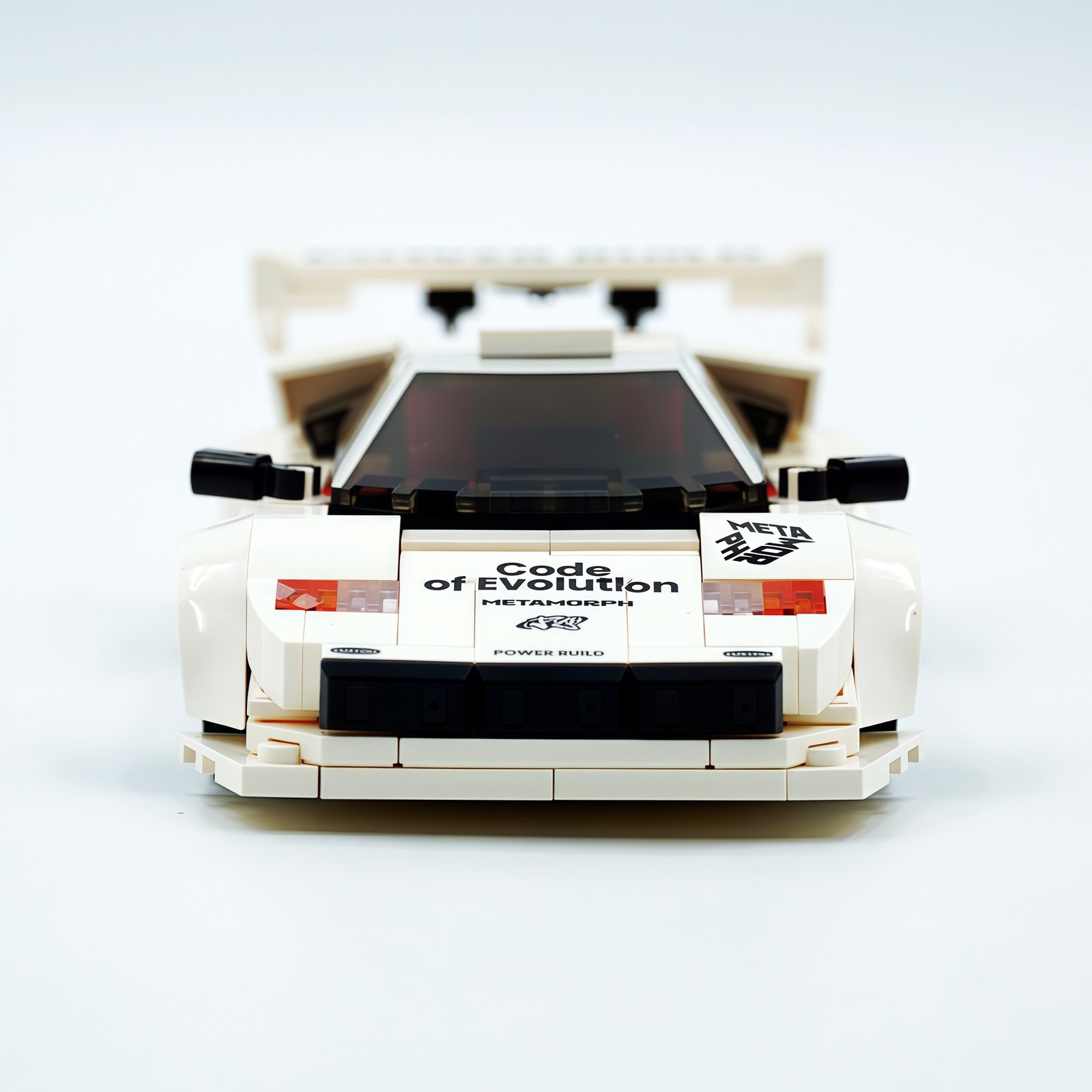 Lamborghini Countach sports car building block with container - Image 3
