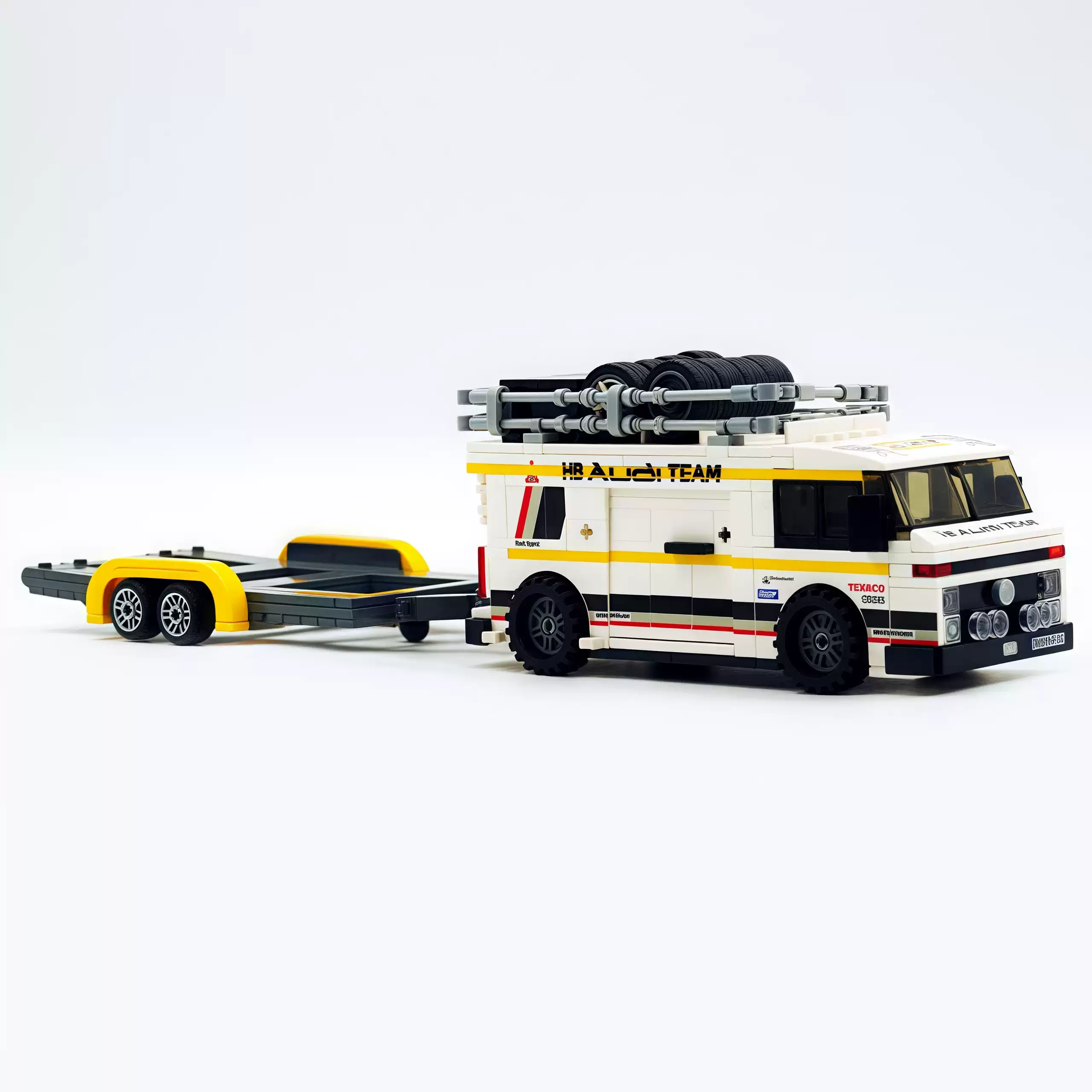 Quattro HB Audi Team S1 rally racing car trailer set car model - Image 3