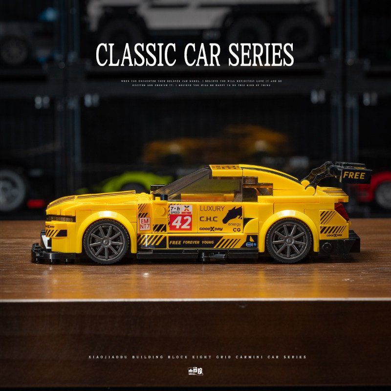 Mustang GT3 sedan sports car building block, educational toy model gift - Image 5