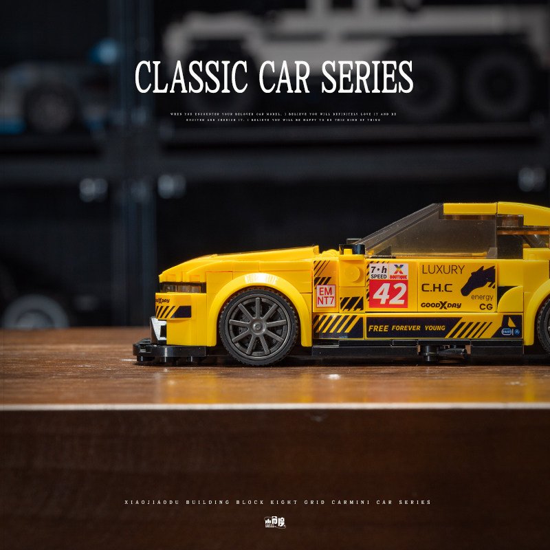Mustang GT3 sedan sports car building block, educational toy model gift - Image 6