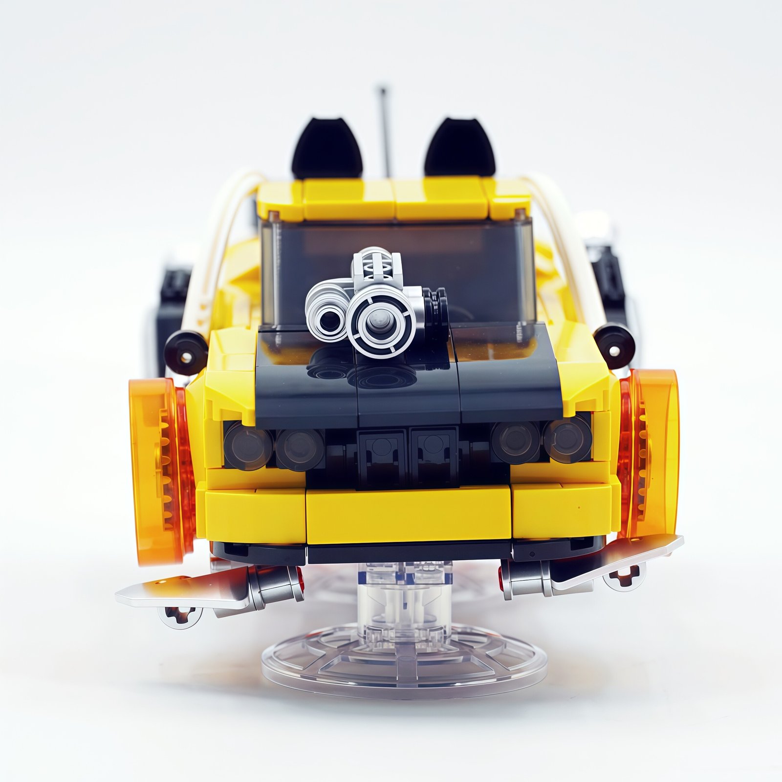 "Back to the Future" yellow lightning building block car - Image 5