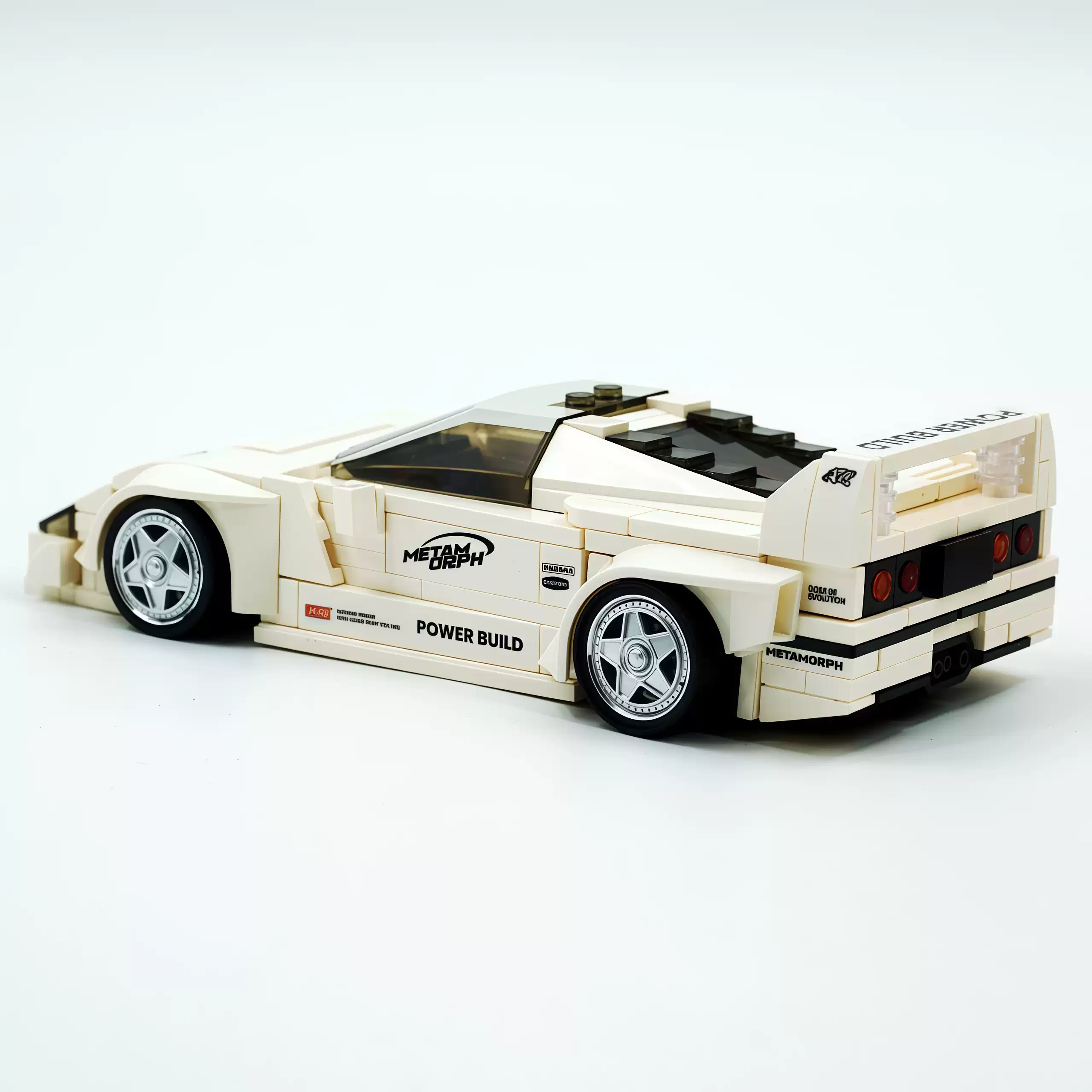 Premium Ferrari F40 sports car building block with container - Image 4