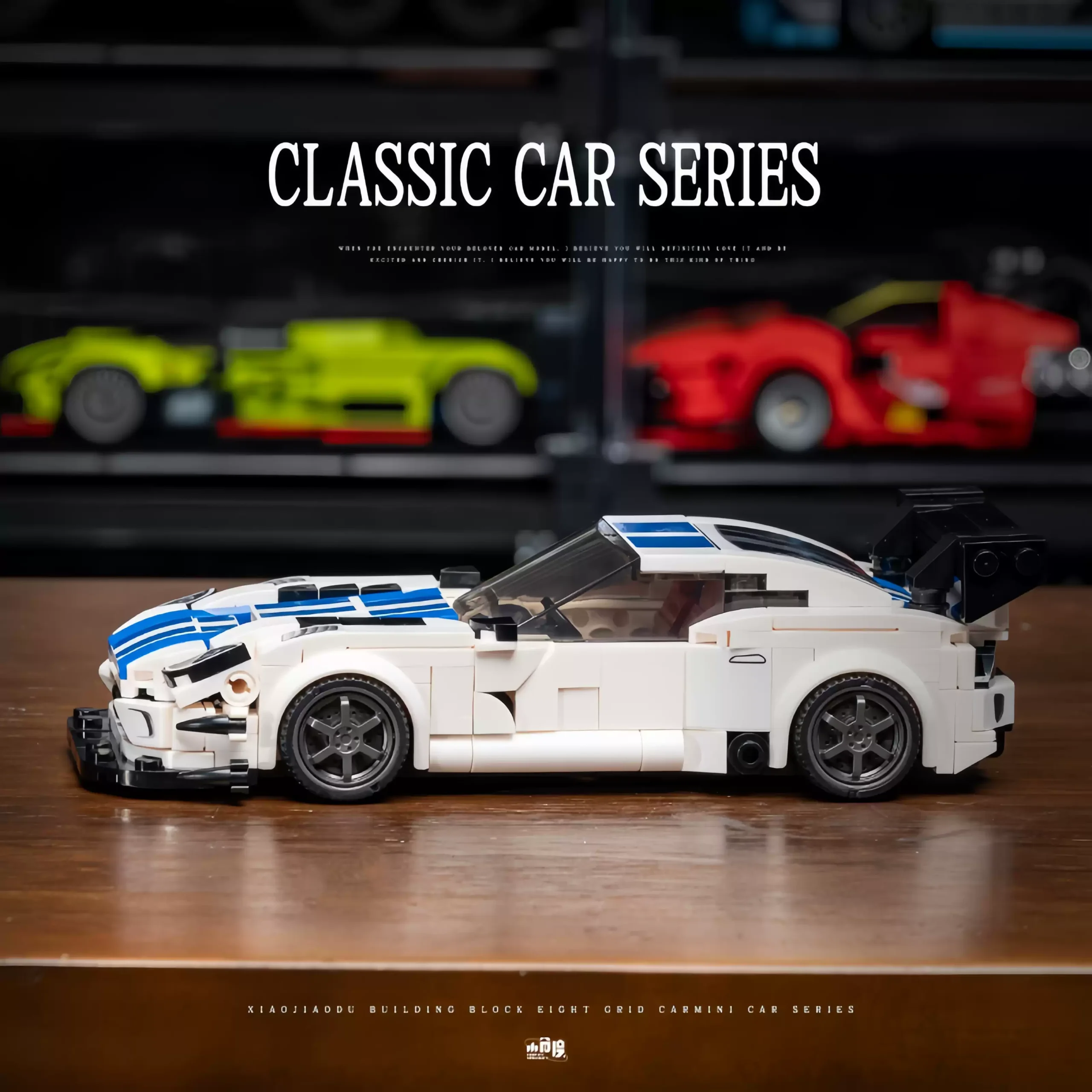 Dodge Viper sedan sports car building bricks, Educational toy model gift - Image 3