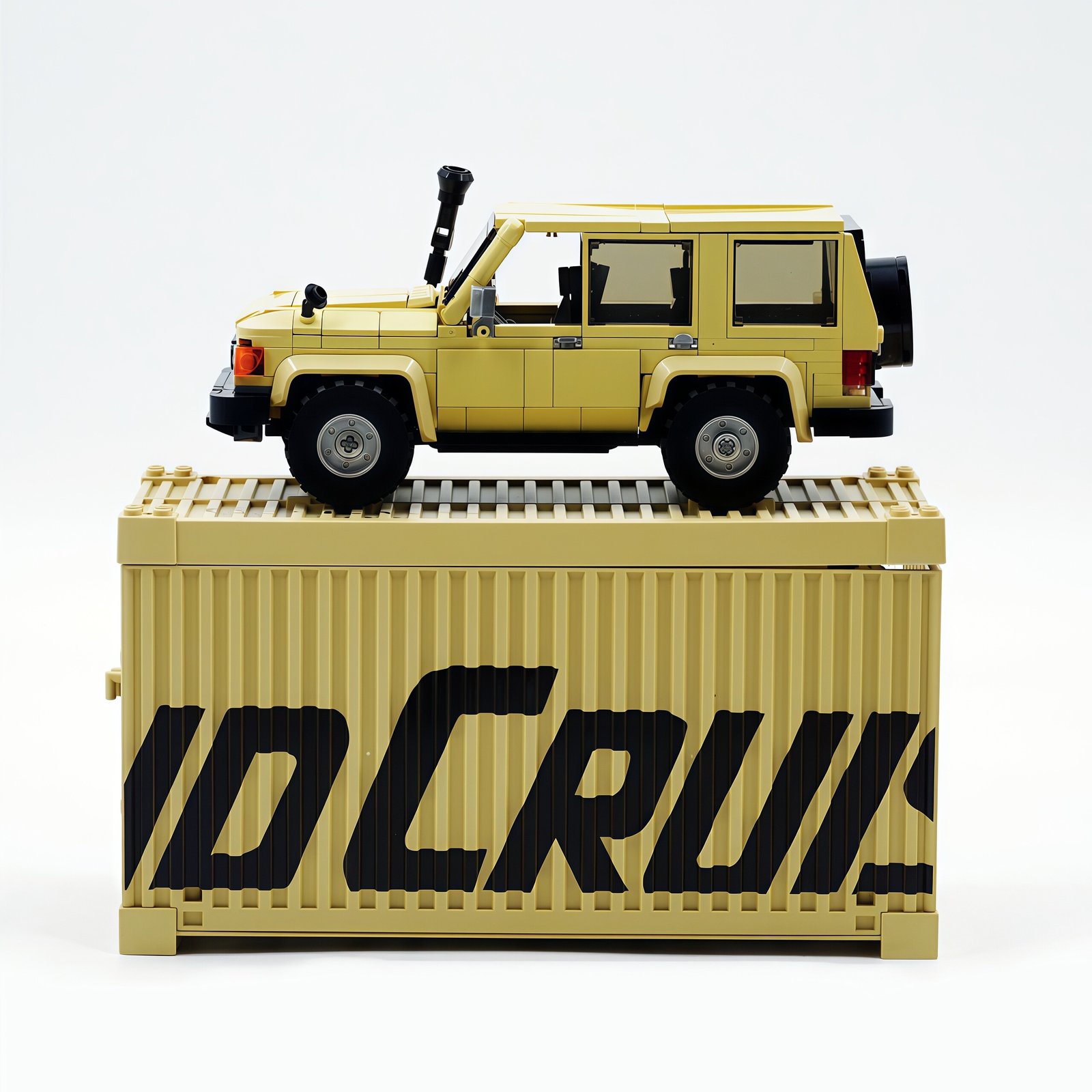 Toyota Land Cruiser off - road vehicle container building block toy model. - Image 6