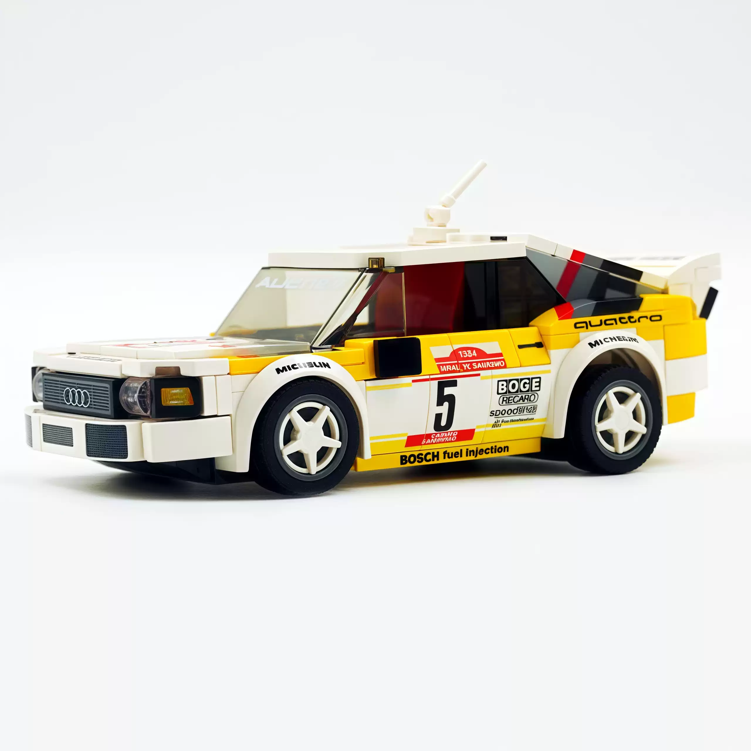 Quattro HB Audi Team S1 rally racing car trailer set car model - Image 6