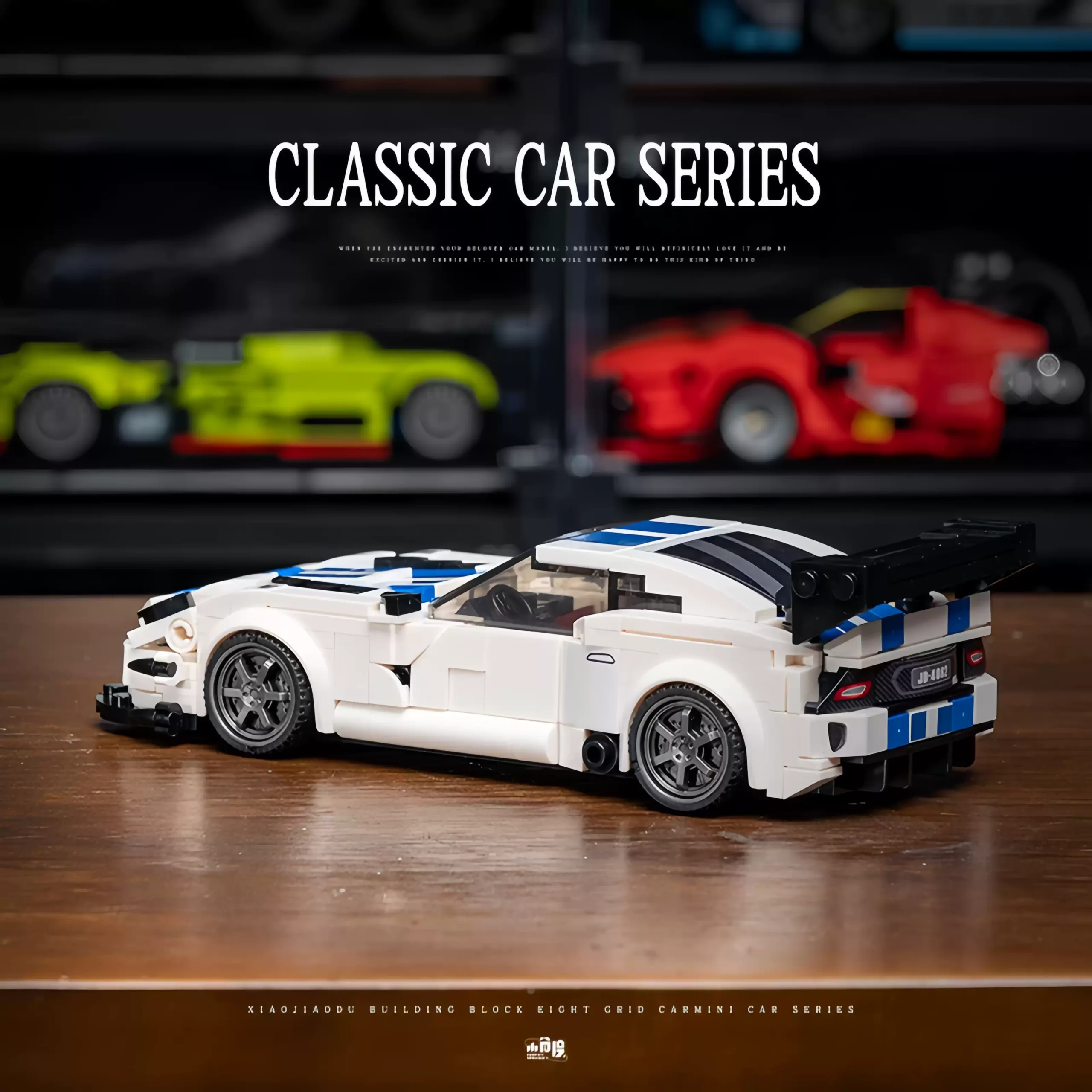 Dodge Viper sedan sports car building bricks, Educational toy model gift - Image 4