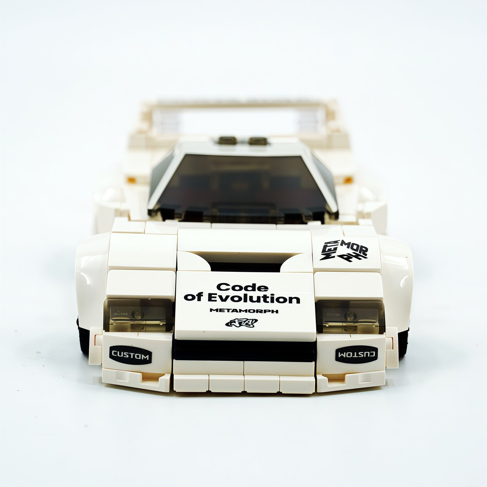 Premium Ferrari F40 sports car building block with container - Image 5