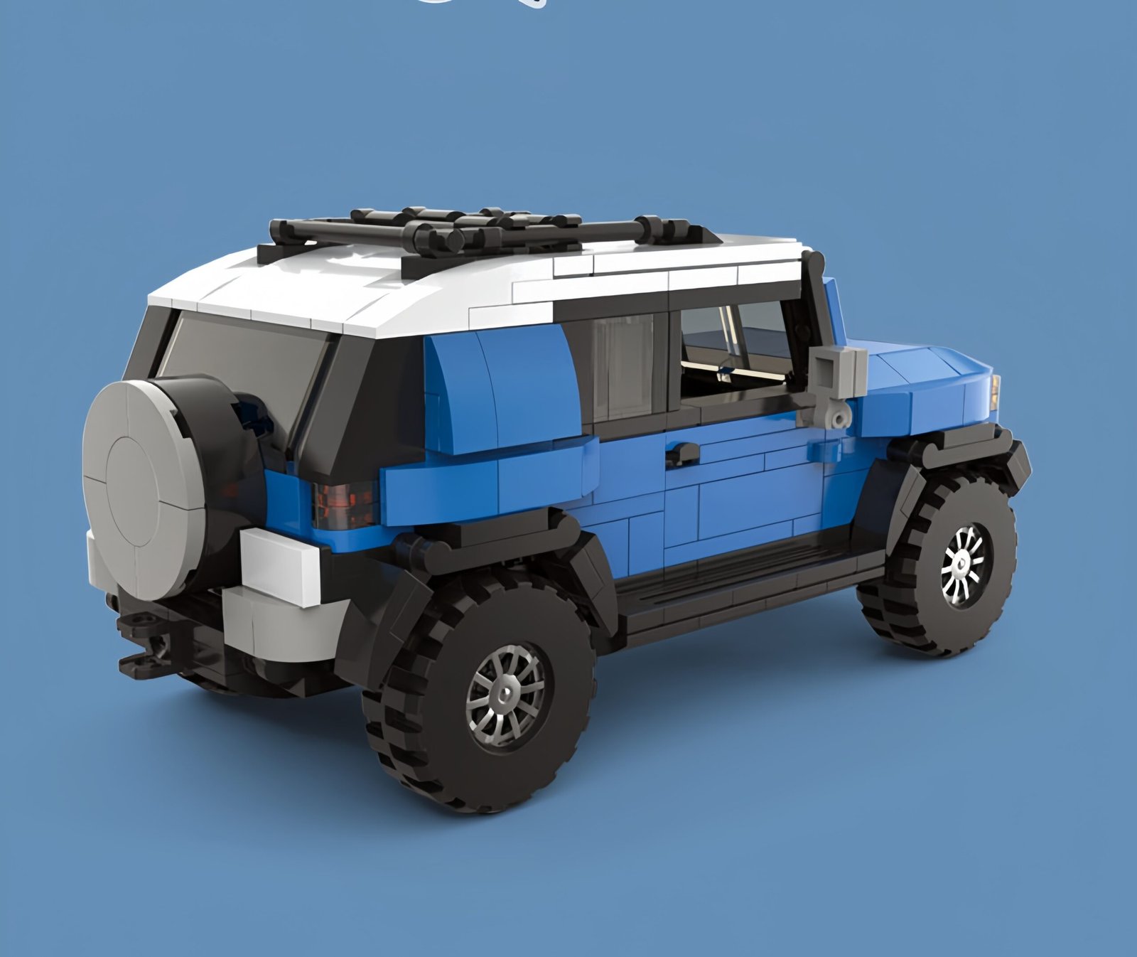 Toyota Land Cruiser off - road vehicle with container building block toy model - Image 4